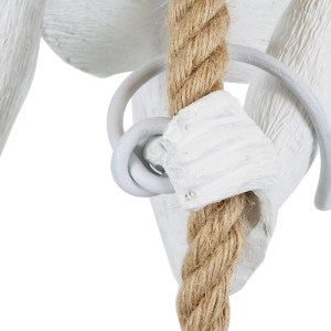 glo-01802-01802_5 GLOBOSTAR® APES 01802 ΜΟΝΤΕΡΝΟ ΚΡΕΜΑΣΤΟ ΦΩΤΙΣΤΙΚΟ ΦΙΓΟΥΡΑ ΜΟΝΟΦΩΤΟ 1 X E27 IP20 ΛΕΥΚΟ ΠΛΑΣ