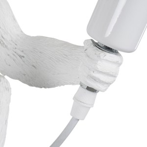 glo-01802-01802_6 GLOBOSTAR® APES 01802 ΜΟΝΤΕΡΝΟ ΚΡΕΜΑΣΤΟ ΦΩΤΙΣΤΙΚΟ ΦΙΓΟΥΡΑ ΜΟΝΟΦΩΤΟ 1 X E27 IP20 ΛΕΥΚΟ ΠΛΑΣ