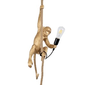 glo-01803-01803_0 GLOBOSTAR® APES 01803 ΜΟΝΤΕΡΝΟ ΚΡΕΜΑΣΤΟ ΦΩΤΙΣΤΙΚΟ ΦΙΓΟΥΡΑ ΜΟΝΟΦΩΤΟ 1 X E27 IP20 ΧΡΥΣΟ ΠΛΑΣ