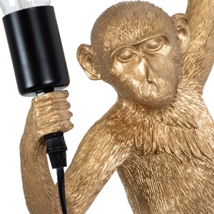 glo-01806-01806_6 GLOBOSTAR® APES 01806 ΜΟΝΤΕΡΝΟ ΕΠΙΤΟΙΧΙΟ ΦΩΤΙΣΤΙΚΟ ΑΠΛΙΚΑ ΜΟΝΟΦΩΤΟ 1 X E27 IP20 ΧΡΥΣΟ ΠΛΑΣ