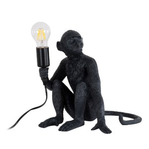 glo-01807-01807_0 GLOBOSTAR® APES 01807 ΜΟΝΤΕΡΝΟ ΦΩΤΙΣΤΙΚΟ ΠΟΡΤΑΤΙΦ ΛΑΜΠΑΤΕΡ ΜΟΝΟΦΩΤΟ 1 X E27 ΜΑΥΡΟ ΦΙΓΟΥΡΑ 