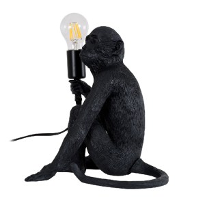 glo-01807-01807_3 GLOBOSTAR® APES 01807 ΜΟΝΤΕΡΝΟ ΦΩΤΙΣΤΙΚΟ ΠΟΡΤΑΤΙΦ ΛΑΜΠΑΤΕΡ ΜΟΝΟΦΩΤΟ 1 X E27 ΜΑΥΡΟ ΦΙΓΟΥΡΑ 