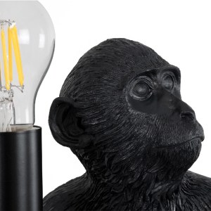glo-01807-01807_5 GLOBOSTAR® APES 01807 ΜΟΝΤΕΡΝΟ ΦΩΤΙΣΤΙΚΟ ΠΟΡΤΑΤΙΦ ΛΑΜΠΑΤΕΡ ΜΟΝΟΦΩΤΟ 1 X E27 ΜΑΥΡΟ ΦΙΓΟΥΡΑ 