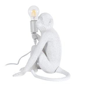 glo-01808-01808_3 GLOBOSTAR® APES 01808 ΜΟΝΤΕΡΝΟ ΦΩΤΙΣΤΙΚΟ ΠΟΡΤΑΤΙΦ ΛΑΜΠΑΤΕΡ ΜΟΝΟΦΩΤΟ 1 X E27 ΛΕΥΚΟ ΦΙΓΟΥΡΑ 