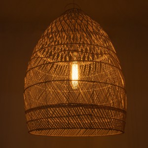 glo-01811-01811_3 GLOBOSTAR® MALIBU 01811 BOHO ΚΡΕΜΑΣΤΟ ΦΩΤΙΣΤΙΚΟ ΚΑΜΠΑΝΑ ΜΟΝΟΦΩΤΟ 1 X E27 IP20 ΜΠΕΖ ΞΥΛΟ - 