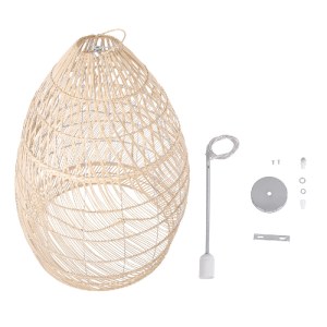 glo-01811-01811_8 GLOBOSTAR® MALIBU 01811 BOHO ΚΡΕΜΑΣΤΟ ΦΩΤΙΣΤΙΚΟ ΚΑΜΠΑΝΑ ΜΟΝΟΦΩΤΟ 1 X E27 IP20 ΜΠΕΖ ΞΥΛΟ - 