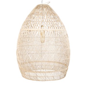 glo-01812-01812_5 GLOBOSTAR® MALIBU 01812 BOHO ΚΡΕΜΑΣΤΟ ΦΩΤΙΣΤΙΚΟ ΚΑΜΠΑΝΑ ΜΟΝΟΦΩΤΟ 1 X E27 IP20 ΜΠΕΖ ΞΥΛΟ - 