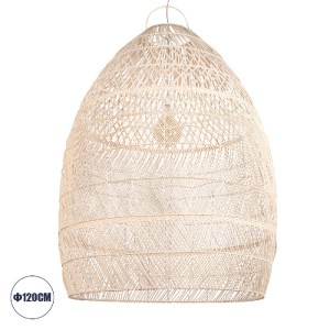 glo-01813-5780f6_01813_0 GLOBOSTAR® MALIBU 01813 BOHO ΚΡΕΜΑΣΤΟ ΦΩΤΙΣΤΙΚΟ ΚΑΜΠΑΝΑ ΜΟΝΟΦΩΤΟ 1 X E27 IP20 ΜΠΕΖ ΞΥΛΟ - 