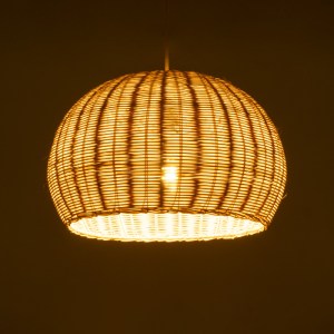 glo-01824-01824_3 GLOBOSTAR® RAITO 01824 BOHO ΚΡΕΜΑΣΤΟ ΦΩΤΙΣΤΙΚΟ ΚΑΜΠΑΝΑ ΜΟΝΟΦΩΤΟ 1 X E27 IP20 ΜΠΕΖ ΞΥΛΟ - Μ