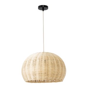 glo-01824-01824_4 GLOBOSTAR® RAITO 01824 BOHO ΚΡΕΜΑΣΤΟ ΦΩΤΙΣΤΙΚΟ ΚΑΜΠΑΝΑ ΜΟΝΟΦΩΤΟ 1 X E27 IP20 ΜΠΕΖ ΞΥΛΟ - Μ