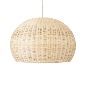 glo-01825-01825_5 GLOBOSTAR® RAITO 01825 BOHO ΚΡΕΜΑΣΤΟ ΦΩΤΙΣΤΙΚΟ ΚΑΜΠΑΝΑ ΜΟΝΟΦΩΤΟ 1 X E27 IP20 ΜΠΕΖ ΞΥΛΟ - Μ