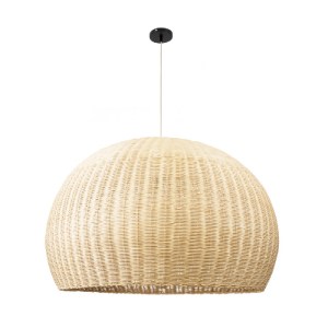 glo-01826-01826_4 GLOBOSTAR® RAITO 01826 BOHO ΚΡΕΜΑΣΤΟ ΦΩΤΙΣΤΙΚΟ ΚΑΜΠΑΝΑ ΜΟΝΟΦΩΤΟ 1 X E27 IP20 ΜΠΕΖ ΞΥΛΟ - Μ