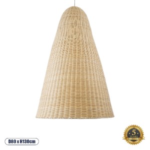 glo-01827-01827_0 GLOBOSTAR® MAHANA 01827 BOHO ΚΡΕΜΑΣΤΟ ΦΩΤΙΣΤΙΚΟ ΠΛΕΓΜΑ ΜΟΝΟΦΩΤΟ 1 X E27 IP20 ΜΠΕΖ ΞΥΛΟ - Μ