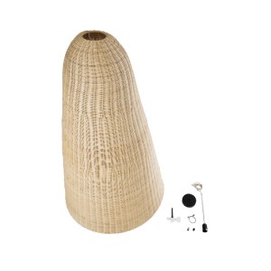 glo-01827-01827_10 GLOBOSTAR® MAHANA 01827 BOHO ΚΡΕΜΑΣΤΟ ΦΩΤΙΣΤΙΚΟ ΠΛΕΓΜΑ ΜΟΝΟΦΩΤΟ 1 X E27 IP20 ΜΠΕΖ ΞΥΛΟ - Μ