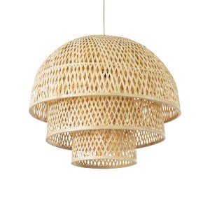 glo-01836-01836_2 GLOBOSTAR® HIROKA 01836 BOHO ΚΡΕΜΑΣΤΟ ΦΩΤΙΣΤΙΚΟ ΠΛΕΓΜΑ ΜΟΝΟΦΩΤΟ 1 X E27 IP20 ΜΠΕΖ ΞΥΛΟ - Μ