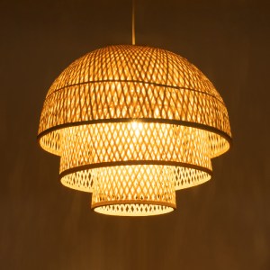 glo-01836-01836_3 GLOBOSTAR® HIROKA 01836 BOHO ΚΡΕΜΑΣΤΟ ΦΩΤΙΣΤΙΚΟ ΠΛΕΓΜΑ ΜΟΝΟΦΩΤΟ 1 X E27 IP20 ΜΠΕΖ ΞΥΛΟ - Μ