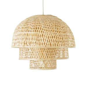 glo-01836-01836_5 GLOBOSTAR® HIROKA 01836 BOHO ΚΡΕΜΑΣΤΟ ΦΩΤΙΣΤΙΚΟ ΠΛΕΓΜΑ ΜΟΝΟΦΩΤΟ 1 X E27 IP20 ΜΠΕΖ ΞΥΛΟ - Μ