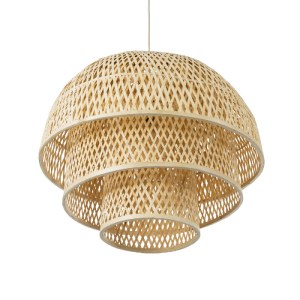 glo-01836-01836_6 GLOBOSTAR® HIROKA 01836 BOHO ΚΡΕΜΑΣΤΟ ΦΩΤΙΣΤΙΚΟ ΠΛΕΓΜΑ ΜΟΝΟΦΩΤΟ 1 X E27 IP20 ΜΠΕΖ ΞΥΛΟ - Μ