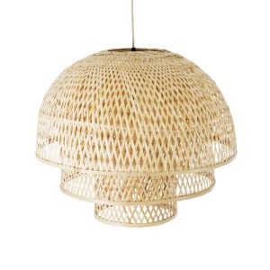 glo-01836-01836_7 GLOBOSTAR® HIROKA 01836 BOHO ΚΡΕΜΑΣΤΟ ΦΩΤΙΣΤΙΚΟ ΠΛΕΓΜΑ ΜΟΝΟΦΩΤΟ 1 X E27 IP20 ΜΠΕΖ ΞΥΛΟ - Μ