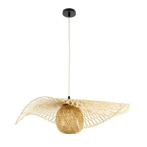 glo-01837-01837_4 GLOBOSTAR® CINNABAR 01837 BOHO ΚΡΕΜΑΣΤΟ ΦΩΤΙΣΤΙΚΟ ΠΛΕΓΜΑ ΜΟΝΟΦΩΤΟ 1 X E27 IP20 ΜΠΕΖ ΞΥΛΟ -