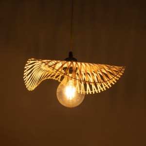 glo-01839-01839_3 GLOBOSTAR® MELEMELE 01839 BOHO ΚΡΕΜΑΣΤΟ ΦΩΤΙΣΤΙΚΟ ΠΛΕΓΜΑ ΜΟΝΟΦΩΤΟ 1 X E27 IP20 ΜΠΕΖ ΞΥΛΟ -