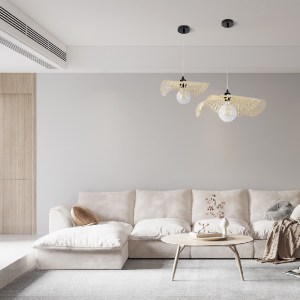 glo-01839-post_309 GLOBOSTAR® MELEMELE 01839 BOHO ΚΡΕΜΑΣΤΟ ΦΩΤΙΣΤΙΚΟ ΠΛΕΓΜΑ ΜΟΝΟΦΩΤΟ 1 X E27 IP20 ΜΠΕΖ ΞΥΛΟ -