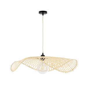 glo-01841-01841_4 GLOBOSTAR® MELEMELE 01841 BOHO ΚΡΕΜΑΣΤΟ ΦΩΤΙΣΤΙΚΟ ΠΛΕΓΜΑ ΜΟΝΟΦΩΤΟ 1 X E27 IP20 ΜΠΕΖ ΞΥΛΟ -