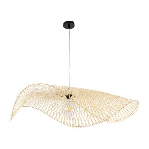glo-01842-01842_4 GLOBOSTAR® MELEMELE 01842 BOHO ΚΡΕΜΑΣΤΟ ΦΩΤΙΣΤΙΚΟ ΠΛΕΓΜΑ ΜΟΝΟΦΩΤΟ 1 X E27 IP20 ΜΠΕΖ ΞΥΛΟ -