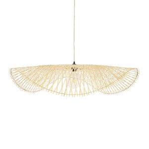 glo-01842-01842_5 GLOBOSTAR® MELEMELE 01842 BOHO ΚΡΕΜΑΣΤΟ ΦΩΤΙΣΤΙΚΟ ΠΛΕΓΜΑ ΜΟΝΟΦΩΤΟ 1 X E27 IP20 ΜΠΕΖ ΞΥΛΟ -
