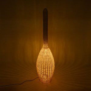 glo-01845-01845_3 GLOBOSTAR® PARADIS 01845 BOHO ΕΠΙΔΑΠΕΔΙΟ ΦΩΤΙΣΤΙΚΟ ΜΟΝΟΦΩΤΟ 1 X E27 IP20 ΜΠΕΖ ΞΥΛΟ - Μ40 X