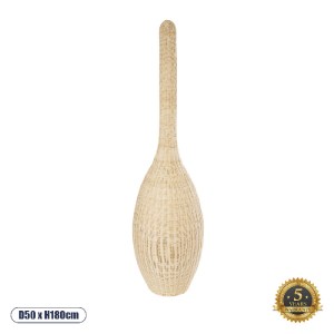 glo-01846-01846_0 GLOBOSTAR® PARADIS 01846 BOHO ΕΠΙΔΑΠΕΔΙΟ ΦΩΤΙΣΤΙΚΟ ΜΟΝΟΦΩΤΟ 1 X E27 IP20 ΜΠΕΖ ΞΥΛΟ - Μ50 X