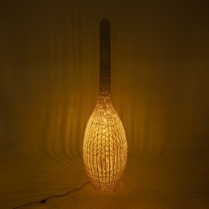 glo-01846-01846_3 GLOBOSTAR® PARADIS 01846 BOHO ΕΠΙΔΑΠΕΔΙΟ ΦΩΤΙΣΤΙΚΟ ΜΟΝΟΦΩΤΟ 1 X E27 IP20 ΜΠΕΖ ΞΥΛΟ - Μ50 X