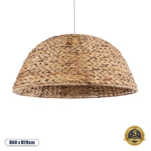 glo-01847-01847_0 GLOBOSTAR® MANGATA 01847 BOHO ΚΡΕΜΑΣΤΟ ΦΩΤΙΣΤΙΚΟ ΚΑΜΠΑΝΑ ΜΟΝΟΦΩΤΟ 1 X E27 IP20 ΜΠΕΖ ΞΥΛΟ -