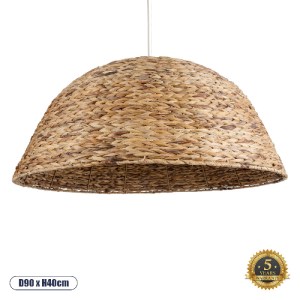 glo-01848-01848_00 GLOBOSTAR® MANGATA 01848 BOHO ΚΡΕΜΑΣΤΟ ΦΩΤΙΣΤΙΚΟ ΚΑΜΠΑΝΑ ΜΟΝΟΦΩΤΟ 1 X E27 IP20 ΚΑΦΕ ΞΥΛΟ -