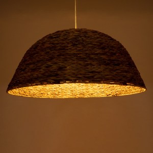 glo-01848-01848_03 GLOBOSTAR® MANGATA 01848 BOHO ΚΡΕΜΑΣΤΟ ΦΩΤΙΣΤΙΚΟ ΚΑΜΠΑΝΑ ΜΟΝΟΦΩΤΟ 1 X E27 IP20 ΚΑΦΕ ΞΥΛΟ -