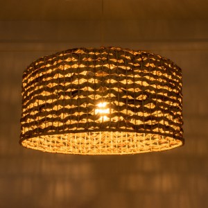 glo-01849-01849_3 GLOBOSTAR® MANGATA 01849 BOHO ΚΡΕΜΑΣΤΟ ΦΩΤΙΣΤΙΚΟ ΚΑΜΠΑΝΑ ΜΟΝΟΦΩΤΟ 1 X E27 IP20 ΚΑΦΕ ΞΥΛΟ -