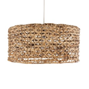 glo-01849-01849_5 GLOBOSTAR® MANGATA 01849 BOHO ΚΡΕΜΑΣΤΟ ΦΩΤΙΣΤΙΚΟ ΚΑΜΠΑΝΑ ΜΟΝΟΦΩΤΟ 1 X E27 IP20 ΚΑΦΕ ΞΥΛΟ -