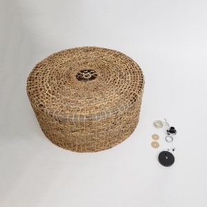 glo-01850-01850_9 GLOBOSTAR® MANGATA 01850 BOHO ΚΡΕΜΑΣΤΟ ΦΩΤΙΣΤΙΚΟ ΚΑΜΠΑΝΑ ΜΟΝΟΦΩΤΟ 1 X E27 IP20 ΚΑΦΕ ΞΥΛΟ -