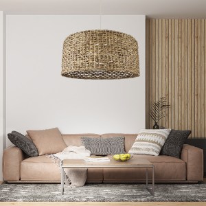 glo-01850-post_265 GLOBOSTAR® MANGATA 01850 BOHO ΚΡΕΜΑΣΤΟ ΦΩΤΙΣΤΙΚΟ ΚΑΜΠΑΝΑ ΜΟΝΟΦΩΤΟ 1 X E27 IP20 ΚΑΦΕ ΞΥΛΟ -