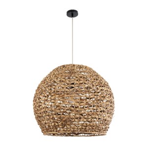 glo-01851-01851_4 GLOBOSTAR® MANGATA 01851 BOHO ΚΡΕΜΑΣΤΟ ΦΩΤΙΣΤΙΚΟ ΚΑΜΠΑΝΑ ΜΟΝΟΦΩΤΟ 1 X E27 IP20 ΚΑΦΕ ΞΥΛΟ -