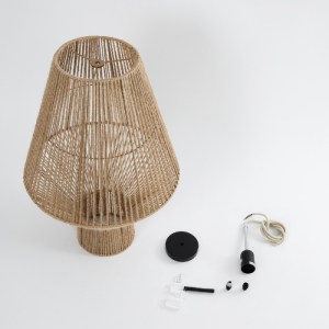 glo-01853-01853_10 GLOBOSTAR® CAYMAN 01853 BOHO ΚΡΕΜΑΣΤΟ ΦΩΤΙΣΤΙΚΟ ΠΛΕΓΜΑ ΜΟΝΟΦΩΤΟ 1 X E27 IP20 ΜΠΕΖ ΣΧΟΙΝΙ -