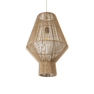 glo-01853-01853_2 GLOBOSTAR® CAYMAN 01853 BOHO ΚΡΕΜΑΣΤΟ ΦΩΤΙΣΤΙΚΟ ΠΛΕΓΜΑ ΜΟΝΟΦΩΤΟ 1 X E27 IP20 ΜΠΕΖ ΣΧΟΙΝΙ -