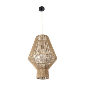 glo-01853-01853_4 GLOBOSTAR® CAYMAN 01853 BOHO ΚΡΕΜΑΣΤΟ ΦΩΤΙΣΤΙΚΟ ΠΛΕΓΜΑ ΜΟΝΟΦΩΤΟ 1 X E27 IP20 ΜΠΕΖ ΣΧΟΙΝΙ -