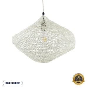 glo-01862-01862_0 GLOBOSTAR® KENTUCKY 01862 VINTAGE ΚΡΕΜΑΣΤΟ ΦΩΤΙΣΤΙΚΟ ΠΛΕΓΜΑ ΜΟΝΟΦΩΤΟ 1 X E27 IP20 ΜΠΕΖ ΜΕΤ