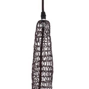 glo-01872-01872_8 GLOBOSTAR® KENTUCKY 01872 VINTAGE ΚΡΕΜΑΣΤΟ ΦΩΤΙΣΤΙΚΟ ΠΛΕΓΜΑ ΜΟΝΟΦΩΤΟ 1 X E27 IP20 ΚΑΦΕ ΜΕΤ