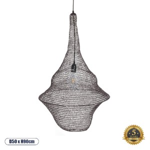 glo-01875-01875_0 GLOBOSTAR® KENTUCKY 01875 VINTAGE ΚΡΕΜΑΣΤΟ ΦΩΤΙΣΤΙΚΟ ΠΛΕΓΜΑ ΜΟΝΟΦΩΤΟ 1 X E27 IP20 ΚΑΦΕ ΜΕΤ