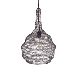 glo-01881-01881_2 GLOBOSTAR® KENTUCKY 01881 VINTAGE ΚΡΕΜΑΣΤΟ ΦΩΤΙΣΤΙΚΟ ΠΛΕΓΜΑ ΜΟΝΟΦΩΤΟ 1 X E27 IP20 ΚΑΦΕ ΜΕΤ