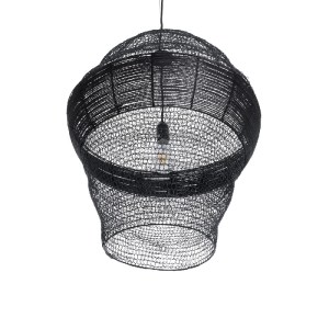 glo-01912-01912_6 GLOBOSTAR® KENTUCKY 01912 VINTAGE ΚΡΕΜΑΣΤΟ ΦΩΤΙΣΤΙΚΟ ΠΛΕΓΜΑ ΜΟΝΟΦΩΤΟ 1 X E27 IP20 ΜΑΥΡΟ ΜΕ