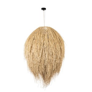 glo-01913-01913_4 GLOBOSTAR® ARCHIPELAGO 01913 BOHO ΚΡΕΜΑΣΤΟ ΦΩΤΙΣΤΙΚΟ ΠΛΕΓΜΑ ΜΟΝΟΦΩΤΟ 1 X E27 IP20 ΜΠΕΖ ΞΥΛ