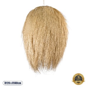 glo-01914-01914_0 GLOBOSTAR® ARCHIPELAGO 01914 BOHO ΚΡΕΜΑΣΤΟ ΦΩΤΙΣΤΙΚΟ ΠΛΕΓΜΑ ΜΟΝΟΦΩΤΟ 1 X E27 IP20 ΜΠΕΖ ΞΥΛ